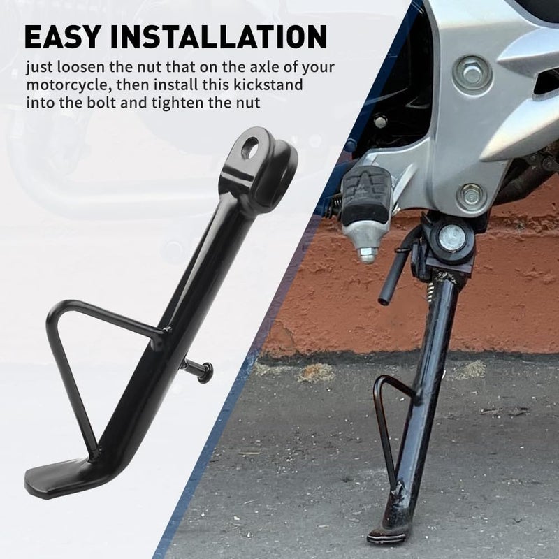 Three T 16cm Universal Motorcycle Kickstand Foot Side Stand Support For ATV Pit Dirt Bikes Off-road Vehicles Scooter E-Bike - Image 5
