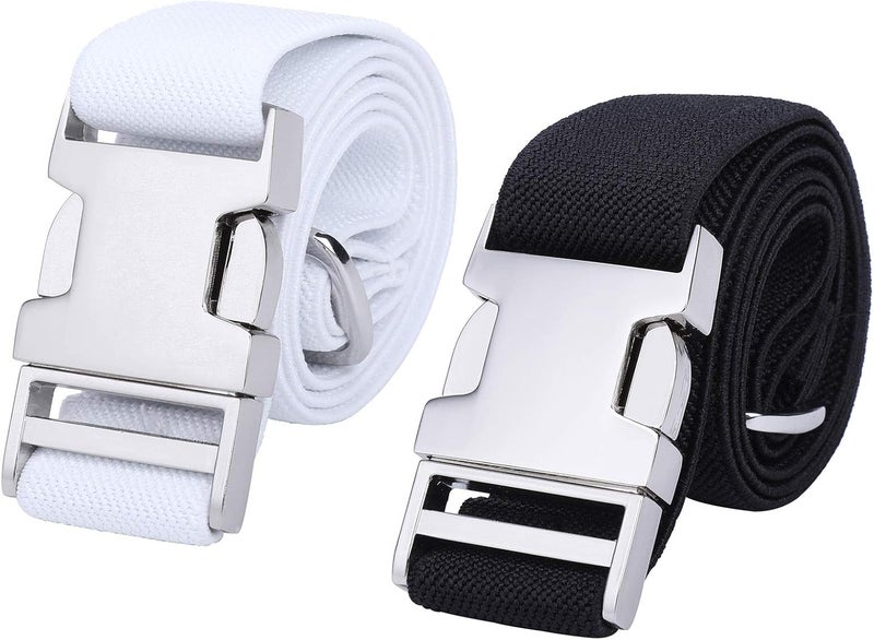 Kajeer Boy Kids Belt,Elastic Belts Easy Clasp Adjustable Child Zinc Alloy Buckle Youth Belt for Boys Girls(2 PCS) - Image 1