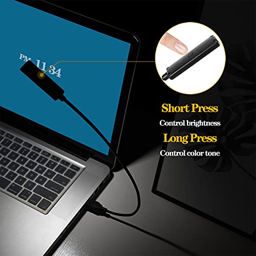 ORIEMARS USB Reading Light, Laptop Keyboard Light for Computer Adjustable Gooseneck, 3 Color x 3 Brightness USB Lamp/1pc + 3pcs Mini LED (1 + 3) - Image 4