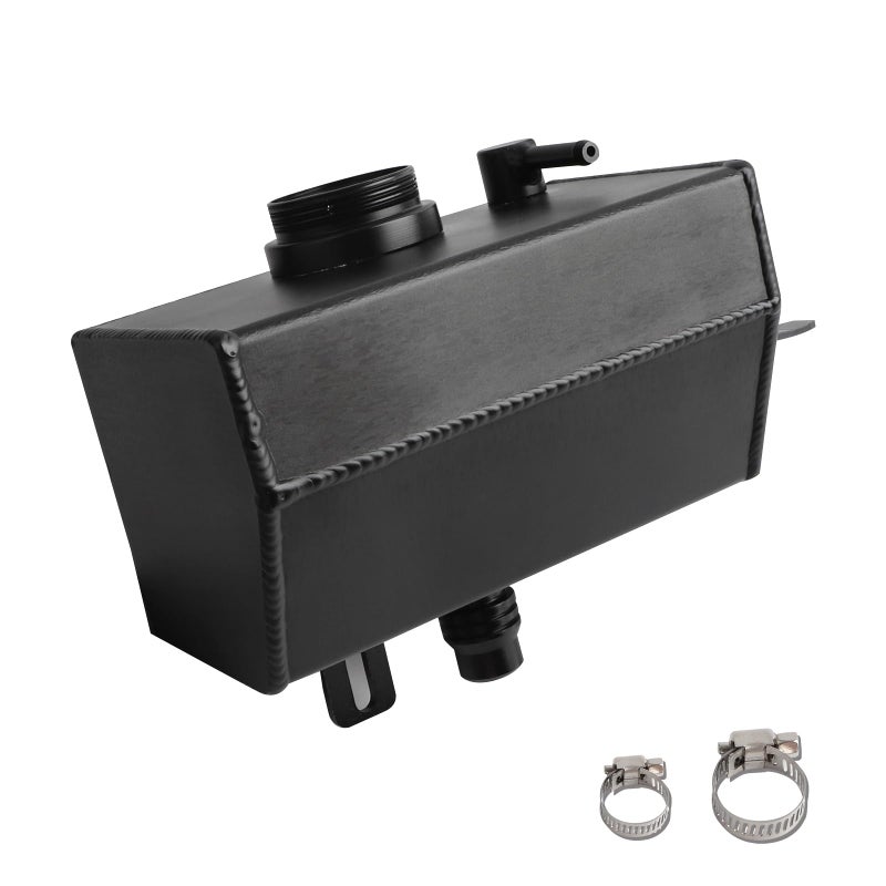 Front Engine Coolant Reservoir Tank Compatible with 2018 Wrangler JL JLU 2020 Gladiator JT 20L 36L Coolant Expansion Bottle Replaces 68364312AC 68364312AA Aluminium