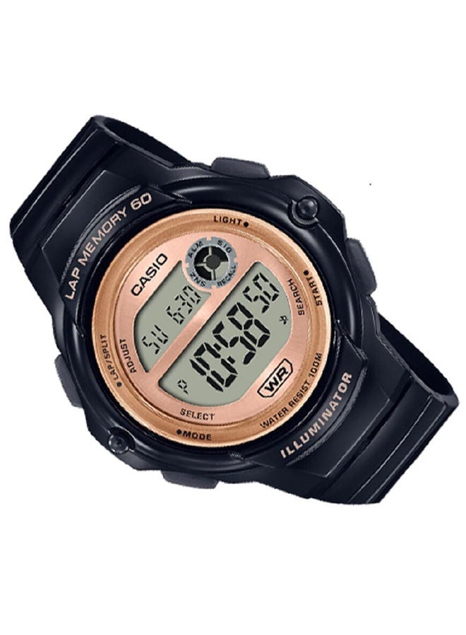 CASIO Women Watch Digital Gold Dial Resin Band LWS-1200H-1AVDF. - Image 2