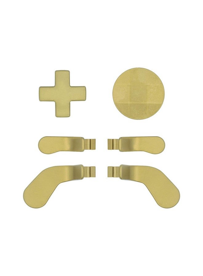 مكبازل 13 في 1 عصا تحكم معدنية مكونة من 6 أعواد إبهام، و4 مجاديف تشغيل، ووسادات على شكل حرف D مع أداة تعديل وحقيبة حمل لجهاز تحكم Xbox One Elite Series 2 ذهبي - Image 3