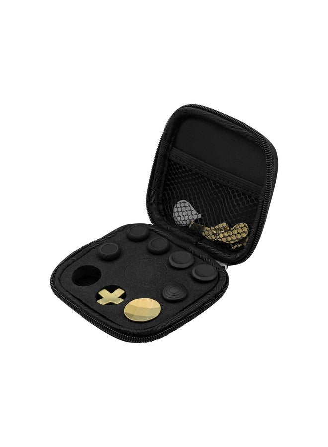 مكبازل 13 في 1 عصا تحكم معدنية مكونة من 6 أعواد إبهام، و4 مجاديف تشغيل، ووسادات على شكل حرف D مع أداة تعديل وحقيبة حمل لجهاز تحكم Xbox One Elite Series 2 ذهبي - Image 2