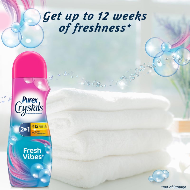Purex Crystals In-Wash Fragrance and Scent Booster, Fresh Vibes, 21 Ounce, 4 Count - Image 4