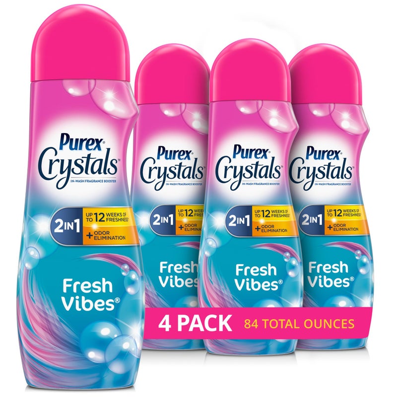 Purex Crystals In-Wash Fragrance and Scent Booster, Fresh Vibes, 21 Ounce, 4 Count - Image 1