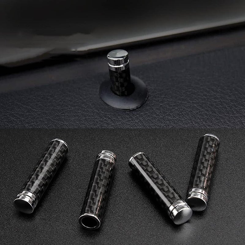 cheekyglo Universal Car Door Lock Pin Cover, 4 Pieces Car Door Lock Knos Interior Door Lock Kno Pull Pins Door Lock Pin Kno Cover, 36mm x 8mm- - Image 2