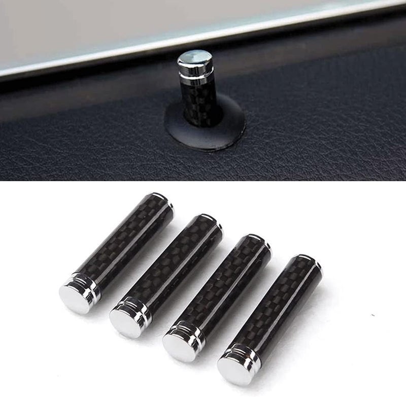 cheekyglo Universal Car Door Lock Pin Cover, 4 Pieces Car Door Lock Knos Interior Door Lock Kno Pull Pins Door Lock Pin Kno Cover, 36mm x 8mm- - Image 1