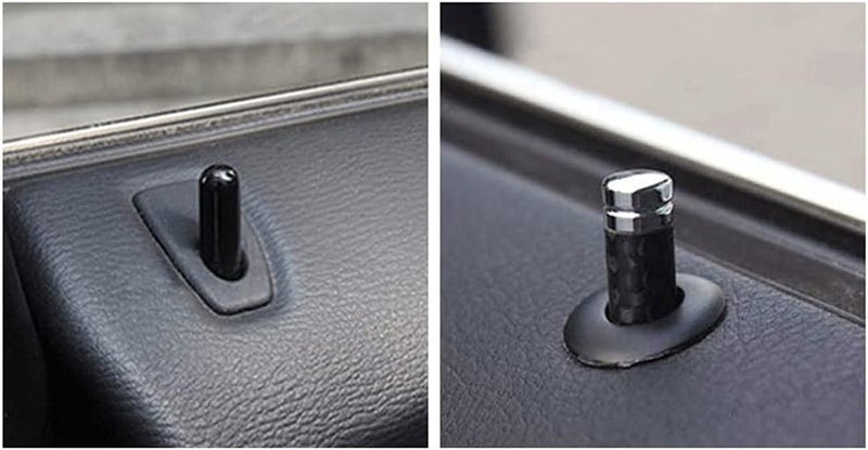 cheekyglo Universal Car Door Lock Pin Cover, 4 Pieces Car Door Lock Knos Interior Door Lock Kno Pull Pins Door Lock Pin Kno Cover, 36mm x 8mm- - Image 3