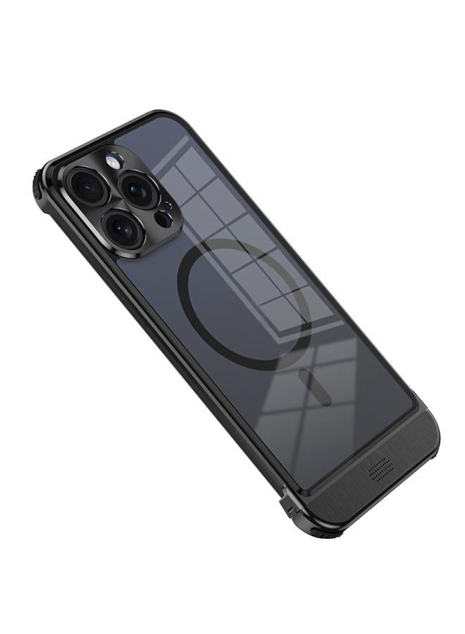 Zaboon Case For iPhone 13 Pro Max Metal Scissor Design Aroma MagSafe Phone Case - Image 1