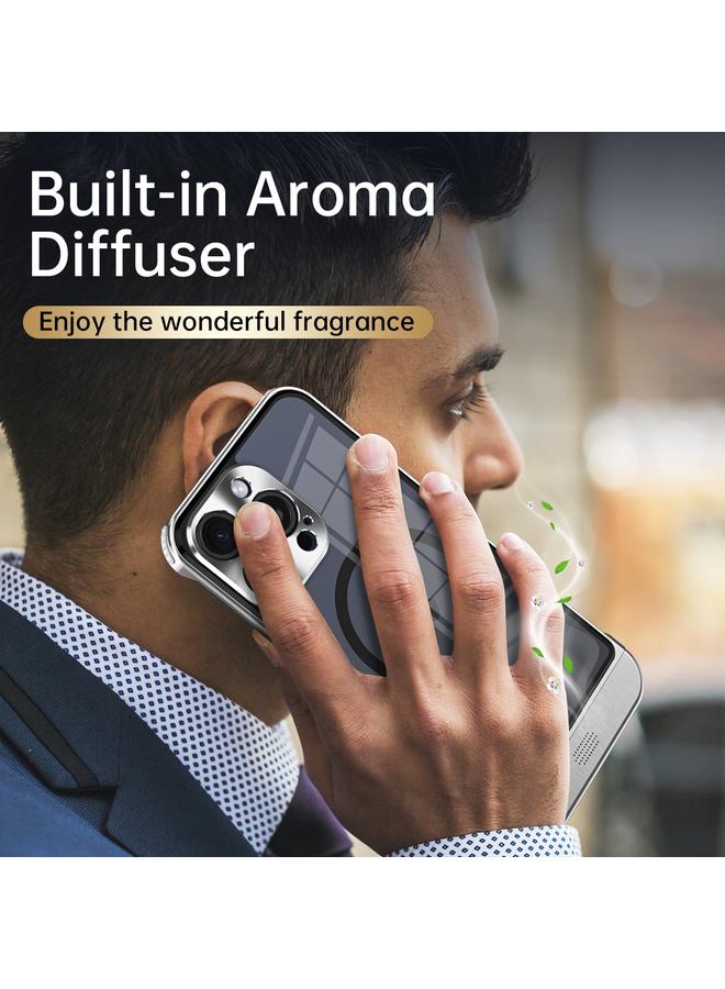 Zaboon Case For iPhone 13 Pro Max Metal Scissor Design Aroma MagSafe Phone Case - Image 4