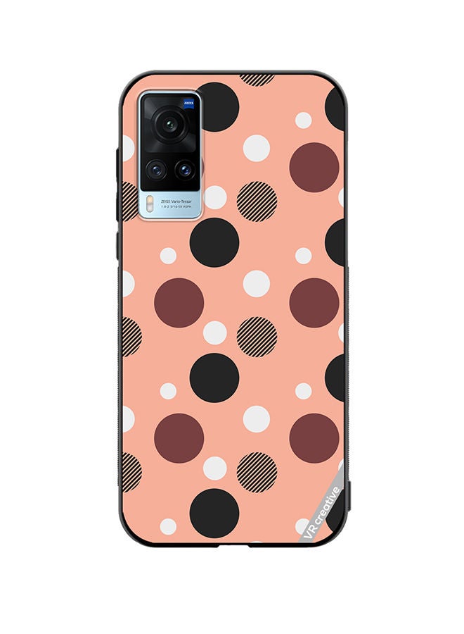 VR CREATIVE Protective Case Cover For Vivo X60 A Seamless Dotted Pattern Design Multicolour - Image 1