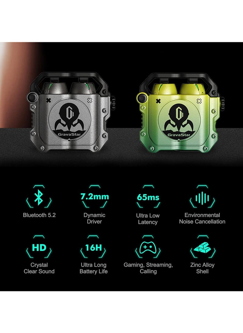 Gravastar - Gravastar P7_Grn Tws Earbuds Neon Green - Image 1