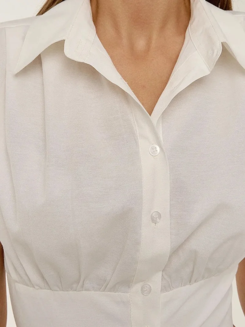 Hiccup Natural Crop Shirt for Women | Best Price UAE