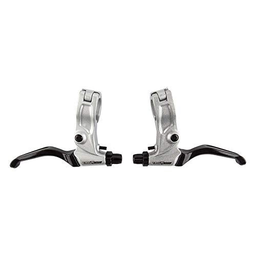 Black Ops BMX Bent Brake Levers, Pair, Silver/Black - Image 4
