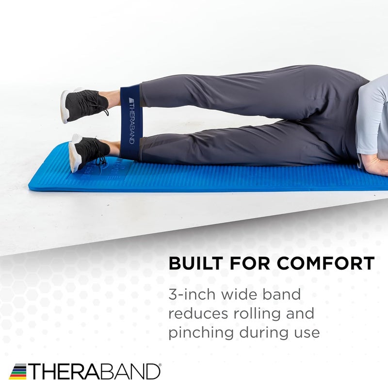 TheraBand حلقات مقاومة اللاتكس الاحترافية من THERABAND للتمارين المنزلية، البيلاتس، كروس فيت، والعلاج الطبيعي - Image 5