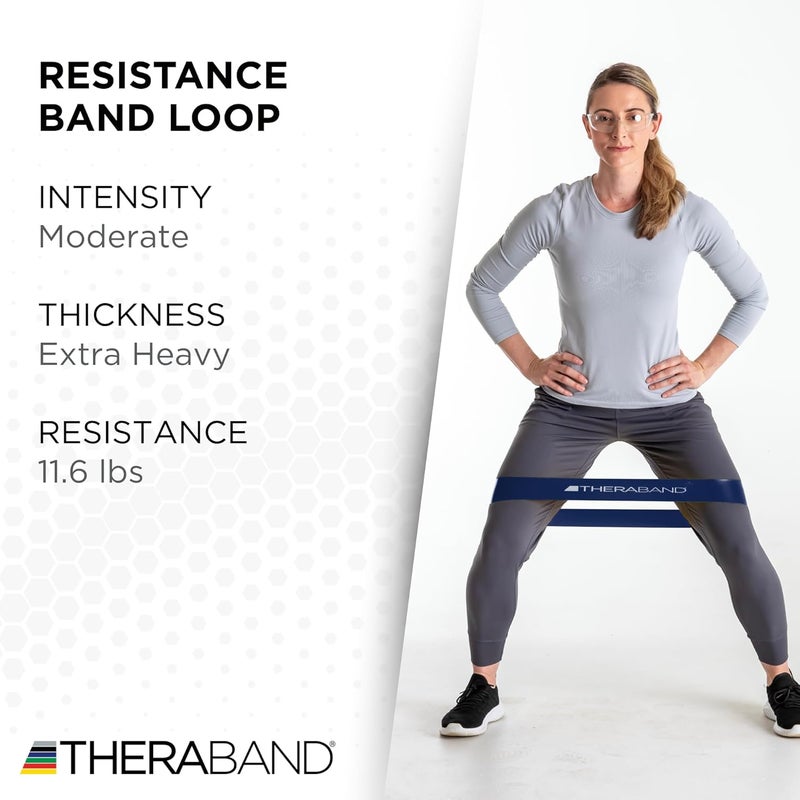 TheraBand حلقات مقاومة اللاتكس الاحترافية من THERABAND للتمارين المنزلية، البيلاتس، كروس فيت، والعلاج الطبيعي - Image 3
