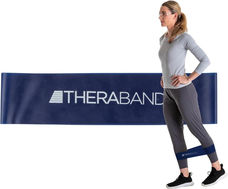 TheraBand حلقات مقاومة اللاتكس الاحترافية من THERABAND للتمارين المنزلية، البيلاتس، كروس فيت، والعلاج الطبيعي - Image 1