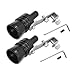 Tecledsn 2Pcs Car Turbo Whistle XL Size Aluminum Alloy Universal Turbo Sound Exhaust Muffler Pipe Whistle Car Roar Maker Black - Image 2