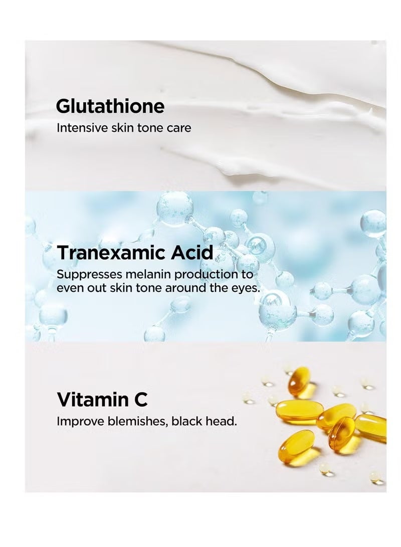 MARY & MAY Tranexamic Acid + Glutathione Eye Cream 30g - Brightening & Hydrating Eye Cream for Dark Circles and Fine Lines - Vegan, Cruelty-Free Korean Skincare - Image 5