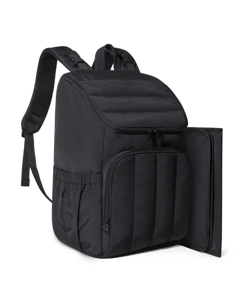 BAGSMART Diaper Bag Backpack Large Baby Diaper Bag Quilted Puffy Baby Bag for Mom with Quickaccess Insulated Pockets Lightweight Versatile Travel Backpack - Image 2