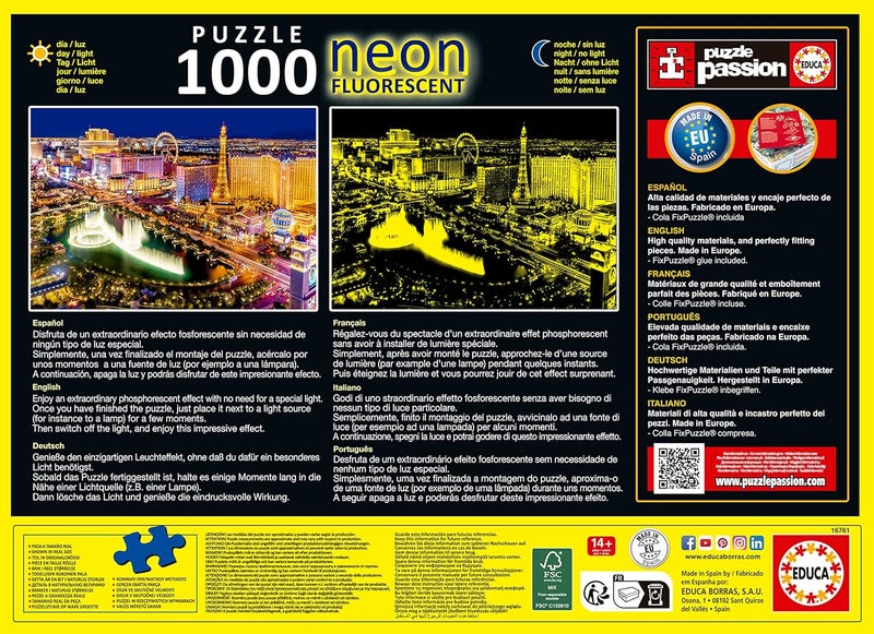 EDUCA - Neon Las Vegas Puzzle (1000-Piece) (16761) - Image 4