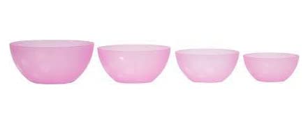 pass pass Multi-Purpose Plastic Mixing Bowls – Pack of 4 (Color May Vary) - Image 2