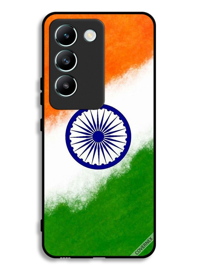 Covernex Vivo V30 Lite 4G Protective Case Cover India Flag - Image 1