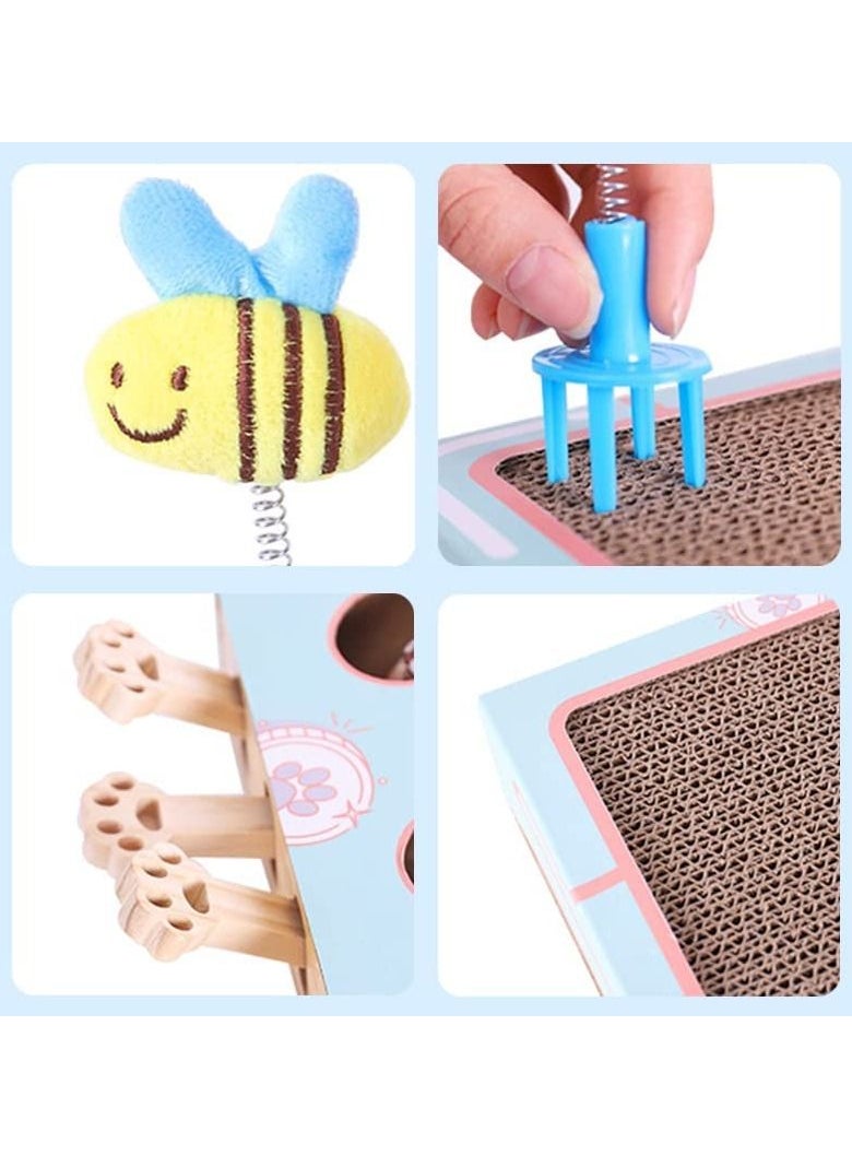 Generic - Cat Whack A Mole Toy With Cat Scratching Pad Cat Enrichment Toys For Indoor Cats Cat Cardboard Box To Make Lots of Fun Cat Interactive Toy To Relieve Boredom And Train IQ - Image 1