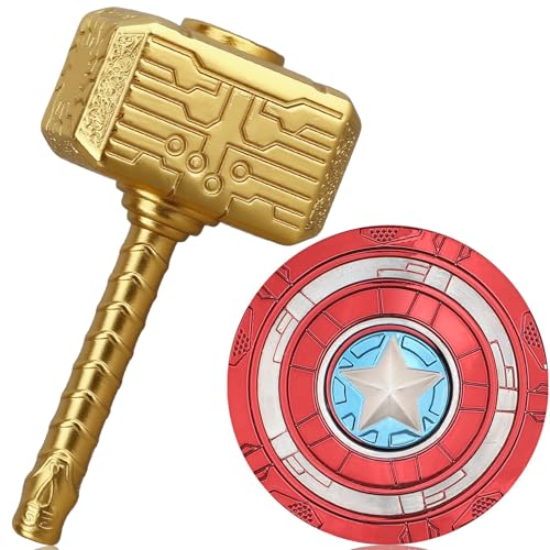 Amarlozn Cool Fidget Spinner Metal Hand Hammer Fidgit Chain Toy for Kids Adults Desk Toy Fingertip Gyro Stress Relief Cube for Office Goody Bag Stocking Stuffer Gift 2 Pack - Image 1