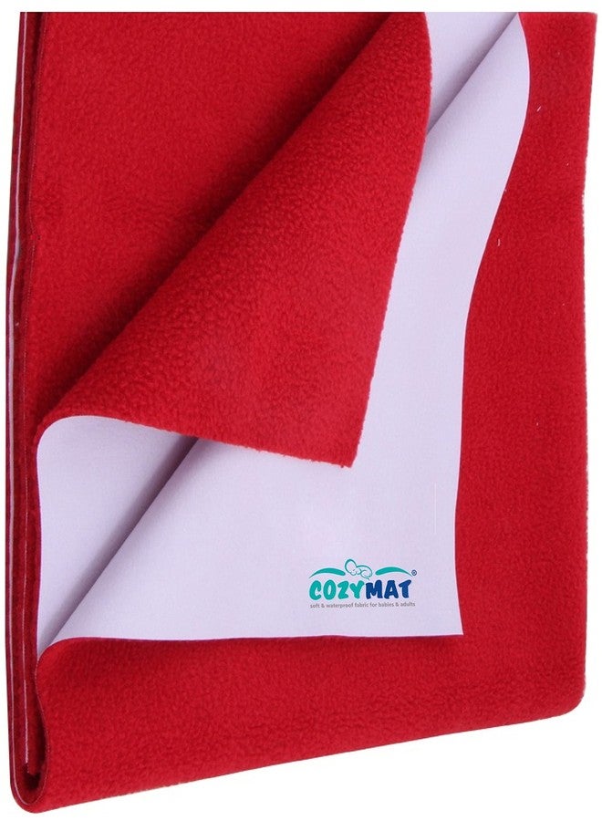 Newnik Dry Sheet Waterproof Breathable Bed Protector Cherry Red, Small - Image 1