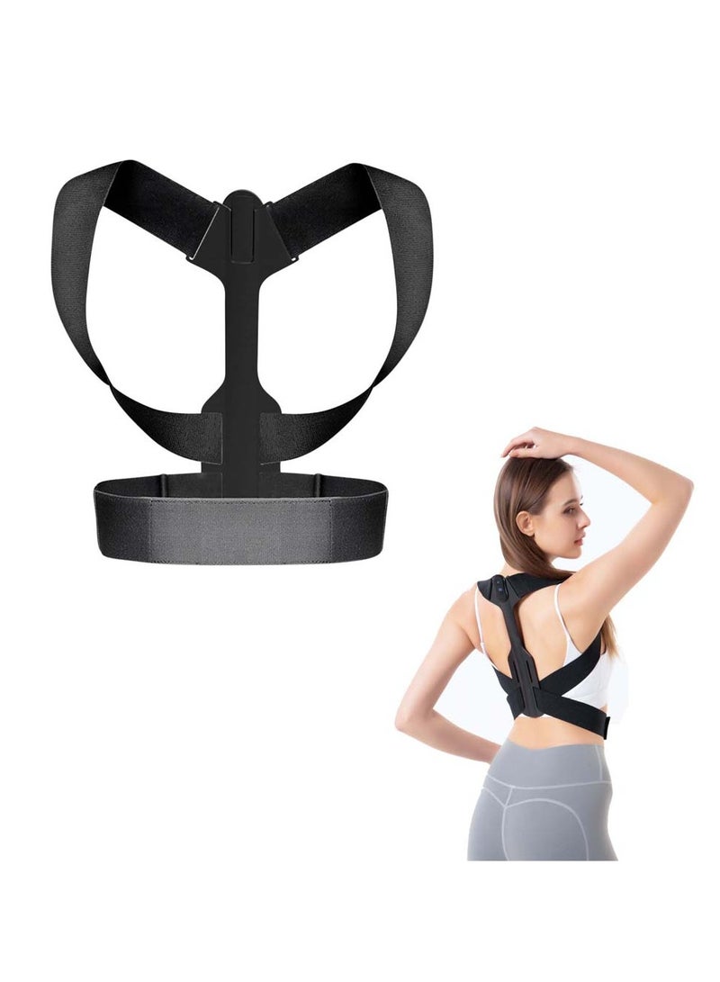 SYOSI Posture Corrector for Men Women Teenagers Students, Intelligent Posture Correction Back Support Back Straightener Shoulder Strap Posture Trainer (Classic Style)  - Image 1