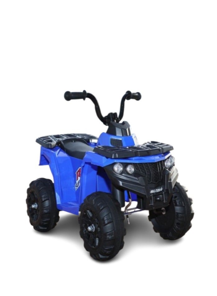 بينغ جنرال دراجة نارية كهربائية رباعية العجلات للأطفال، دراجة نارية كهربائية قوية تعمل بالبطارية، سيارة كهربائية للأطفال من سن 3 سنوات فما فوق، باللون الأزرق - Image 1