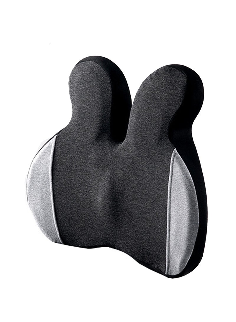 TYCOM Seat Cushion for Office Lumbar Support Pillow Chair Memory Foam Seat Cushion for Sciatica Back Support Pillow Chair Pads Reduce Tailbone Pressure Black.