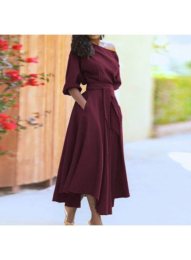 general 2025 - 2026 Strapless A-line Dress with Tight Waist Design - Image 1