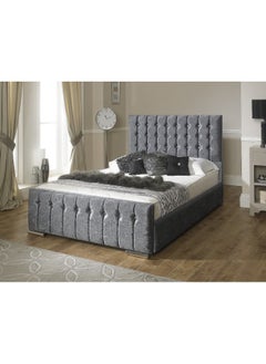 Havana Beds And Upholstery Hilton Crushed Velvet Luxury Handmade Queen Bed (Suitable Mattress Fit :150 Cm X 200 Cm)  - Image 1