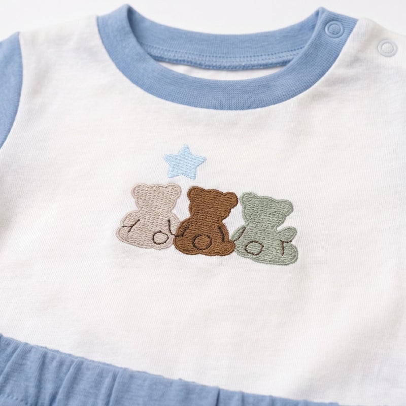 Cloud Fashion Blue Newborn Teddy Summer Set - Image 3