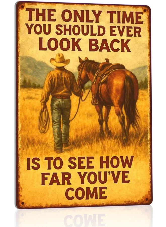 Kizbok western metal tin sign - Image 1
