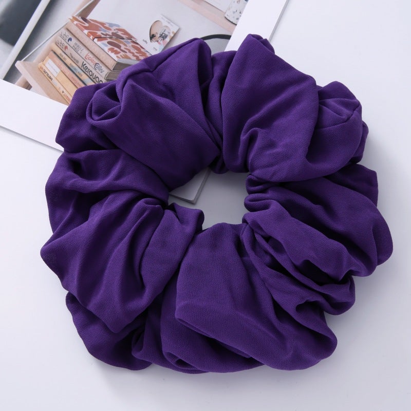 59 لون ماليزي جديد حجم كبير رباط شعر نسائي كبير الرأس باقة شيفون حلقة أمعاء كبيرة WJA31 - Image 1