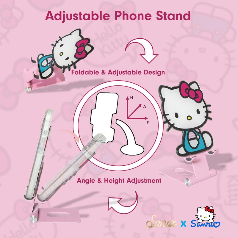 Sonix x Sanrio Character Phone Stand | Adjustable Cell Phone Holder, Desk Stand, Dock | Hello Kitty Classic - Image 3