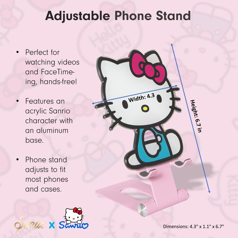 Sonix x Sanrio Character Phone Stand | Adjustable Cell Phone Holder, Desk Stand, Dock | Hello Kitty Classic - Image 5