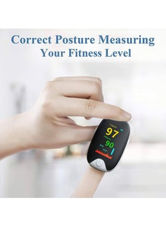 Yakiter Portable Finger Clip Oximeter For Medical Blood Oxygen Saturation Detection, Household Pulse And Heart Rate Monitoring (Black)  - Image 4