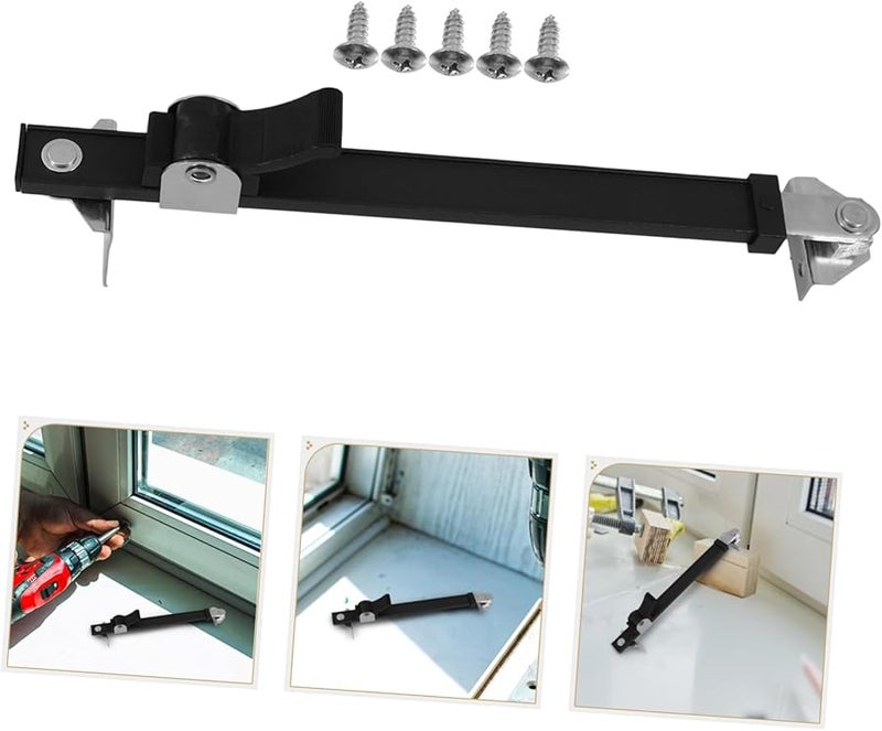 قضيب توقف أمان نافذة منزلقة من سبائك الألومنيوم قوس مقاوم للرياح يعزز أمان المنزل - Image 3