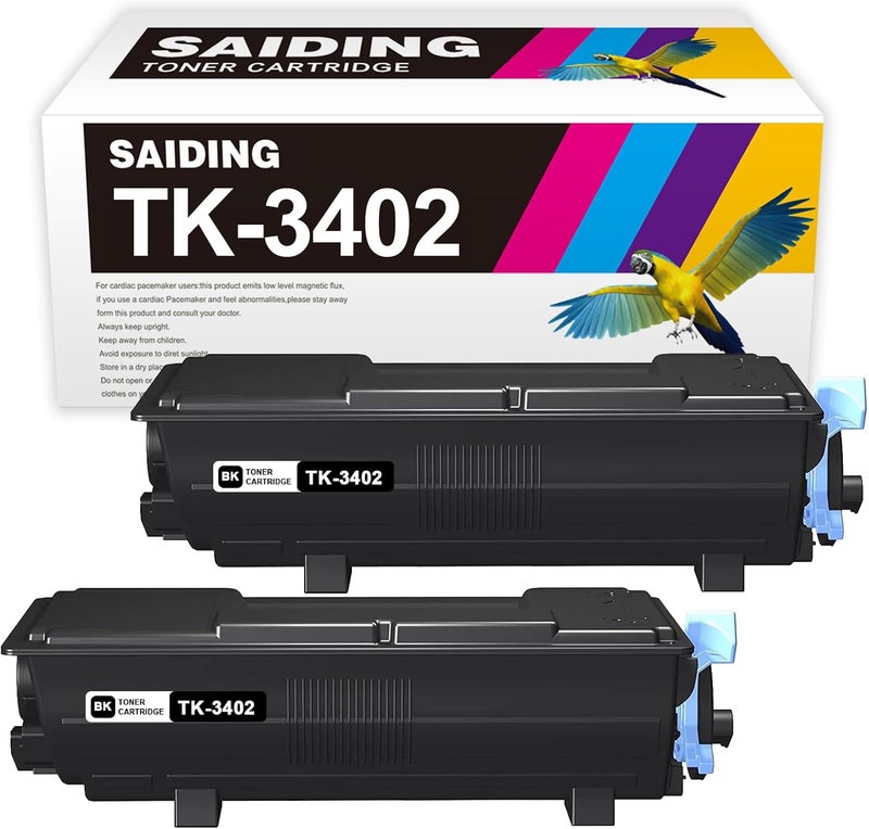 SAIDING High Yield TK-3402 TK3402 Black Toner Cartridge 1T0C0Y0US0 Replacement for Kyocera ECOSYS PA4500x MA4500ix MA4500ifx Laser Printer(2-Pack) - Image 1