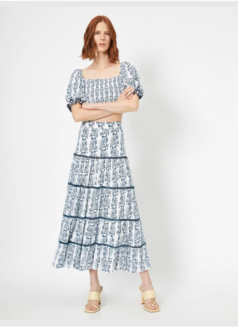 KOTON Patterned Skirt