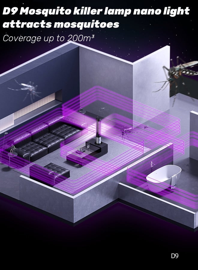 general USB recharge Mosquito Killer Electric Mosquito Repellent Led Home Commercial Indoor Floor To Ceiling Vertical Wall Mounted Kitchen Living Room Mute Non Radiation Mosquito Killer Lamp - Image 4