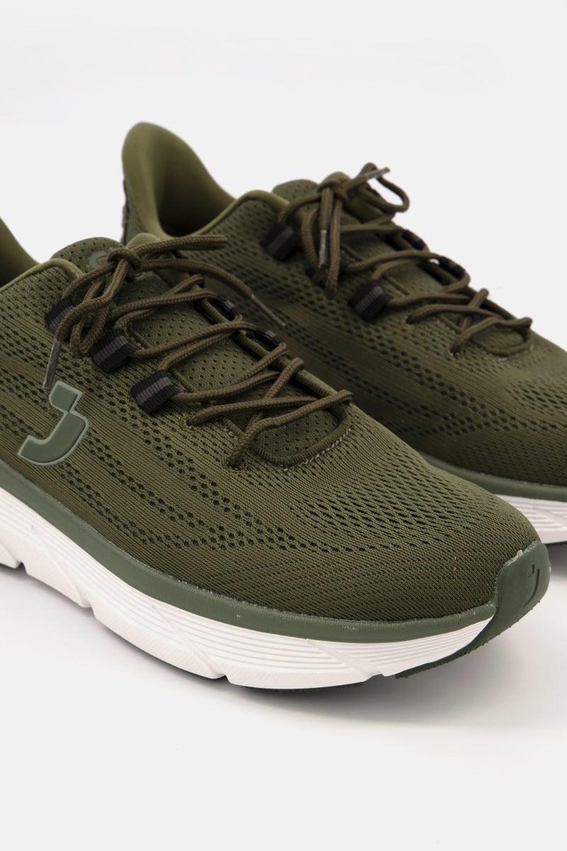 SAFETY JOGGER Men Lace Up Athletic Sport Shoes, Olive  - Image 3