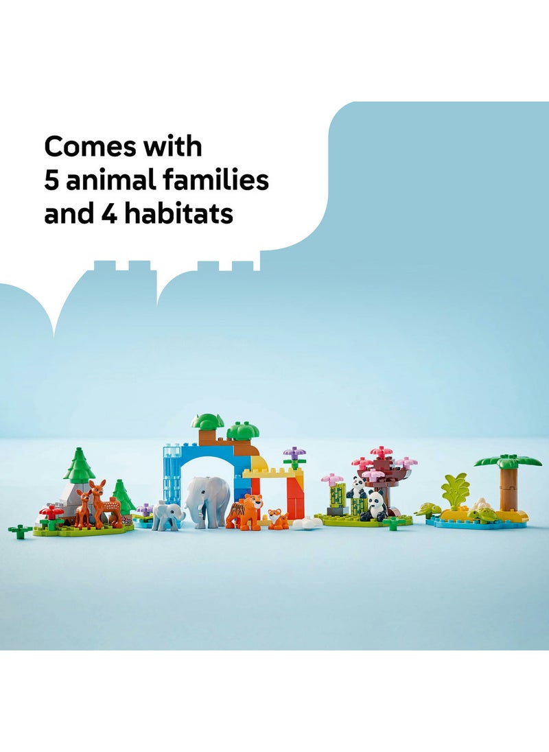 ليغو لعبة التعلّم مجموعة عائلات الحيوانات البرّية 3 في 1 رقم 10446 من LEGO® DUPLO® Town  - Image 5