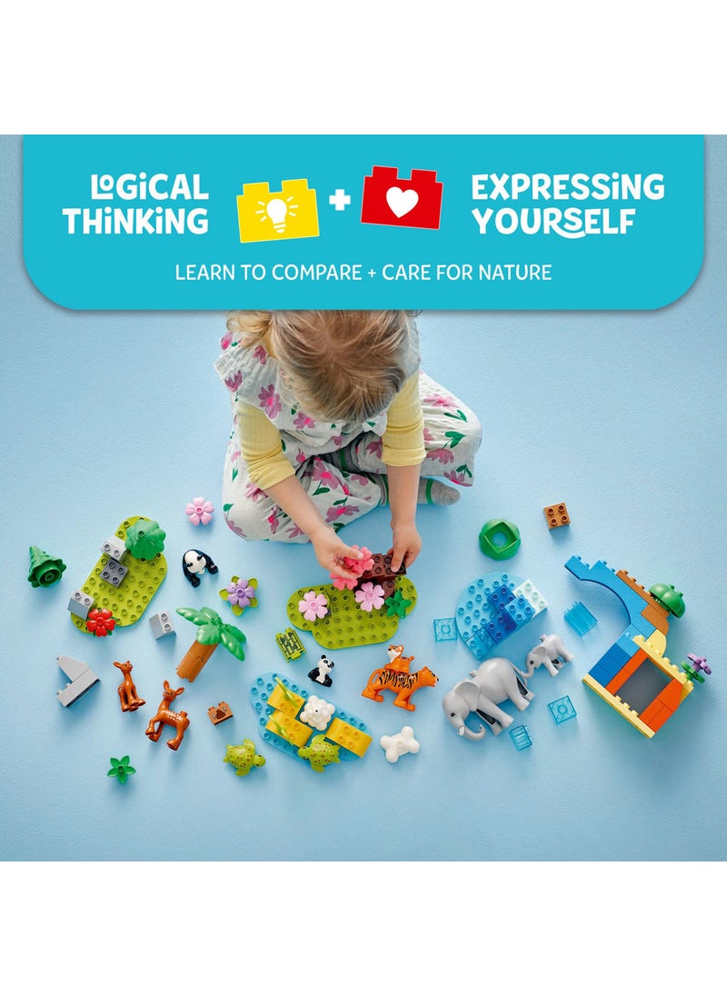 ليغو لعبة التعلّم مجموعة عائلات الحيوانات البرّية 3 في 1 رقم 10446 من LEGO® DUPLO® Town  - Image 4