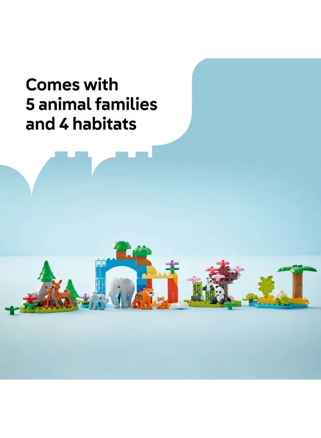 LEGO Duplo Town 3In1 Wild Animal Families 10446 (92) Pieces
