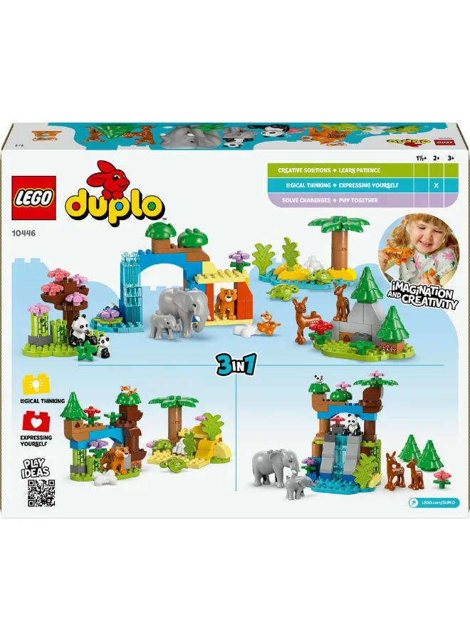 LEGO Duplo Town 3In1 Wild Animal Families 10446 (92) Pieces